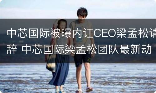 中芯国际被曝内讧CEO梁孟松请辞 中芯国际梁孟松团队最新动向