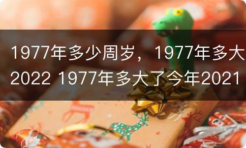 1977年多少周岁，1977年多大2022 1977年多大了今年2021