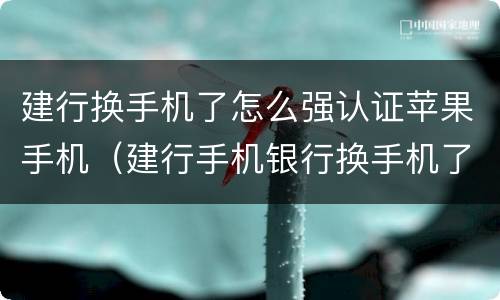 建行换手机了怎么强认证苹果手机（建行手机银行换手机了怎么重新绑定设备）