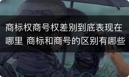 商标权商号权差别到底表现在哪里 商标和商号的区别有哪些?